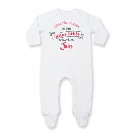 Pyjama bébé Les plus beaux bébés naissent en JUIN