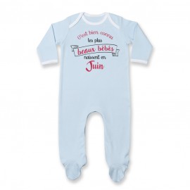 Pyjama bébé Les plus beaux bébés naissent en JUIN