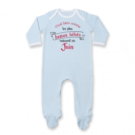 Pyjama bébé Les plus beaux bébés naissent en JUIN