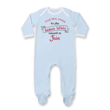 Pyjama bébé Les plus beaux bébés naissent en JUIN