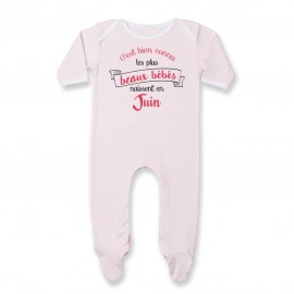 Pyjama bébé Les plus beaux bébés naissent en JUIN