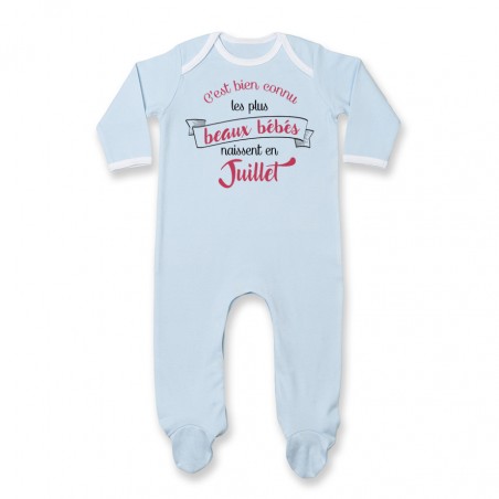 Pyjama bébé Les plus beaux bébés naissent en JUILLET