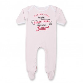 Pyjama bébé Les plus beaux bébés naissent en JUILLET
