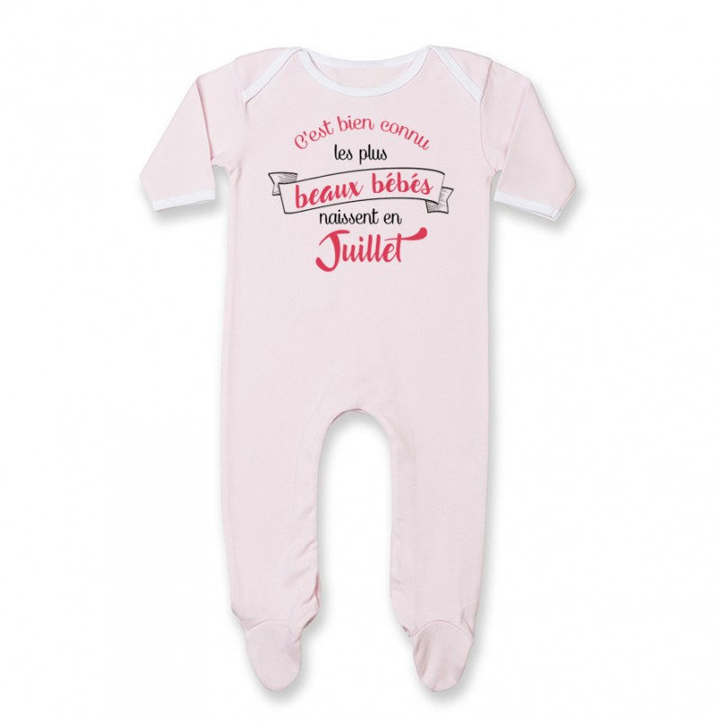 Pyjama bébé Les plus beaux bébés naissent en JUILLET