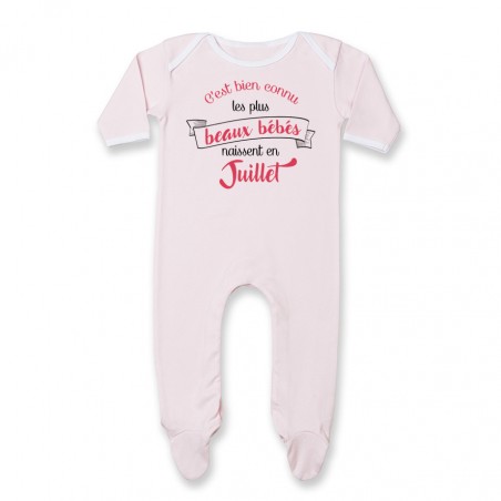 Pyjama bébé Les plus beaux bébés naissent en JUILLET