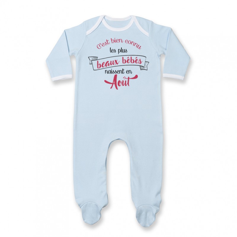 Pyjama bébé Les plus beaux bébés naissent en AOUT