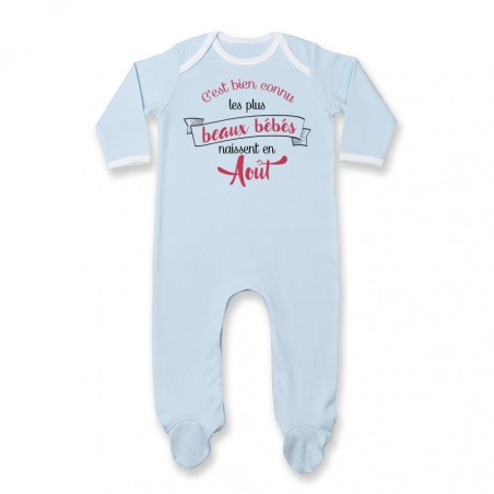 Pyjama bébé Les plus beaux bébés naissent en AOUT