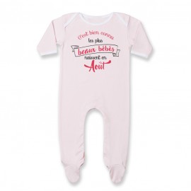 Pyjama bébé Les plus beaux bébés naissent en AOUT