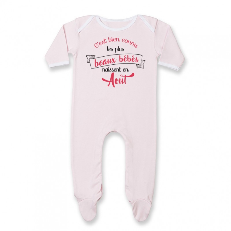 Pyjama bébé Les plus beaux bébés naissent en AOUT