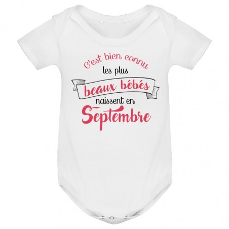 Body bébé Les plus beaux bébés naissent en SEPTEMBRE