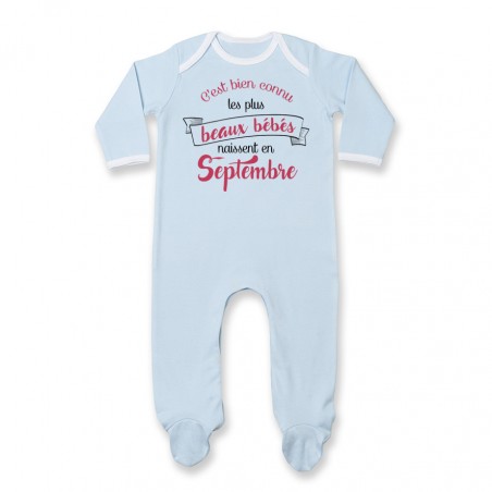 Pyjama bébé Les plus beaux bébés naissent en SEPTEMBRE