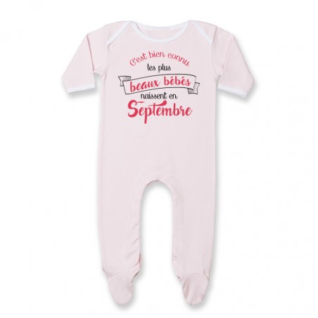 Pyjama bébé Les plus beaux bébés naissent en SEPTEMBRE