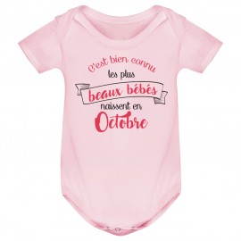 Body bébé Les plus beaux bébés naissent en OCTOBRE