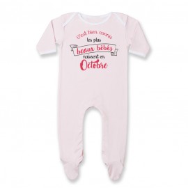 Pyjama bébé Les plus beaux bébés naissent en OCTOBRE