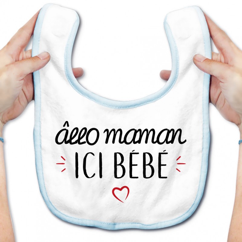 Bavoir bébé Allo maman ici bébé