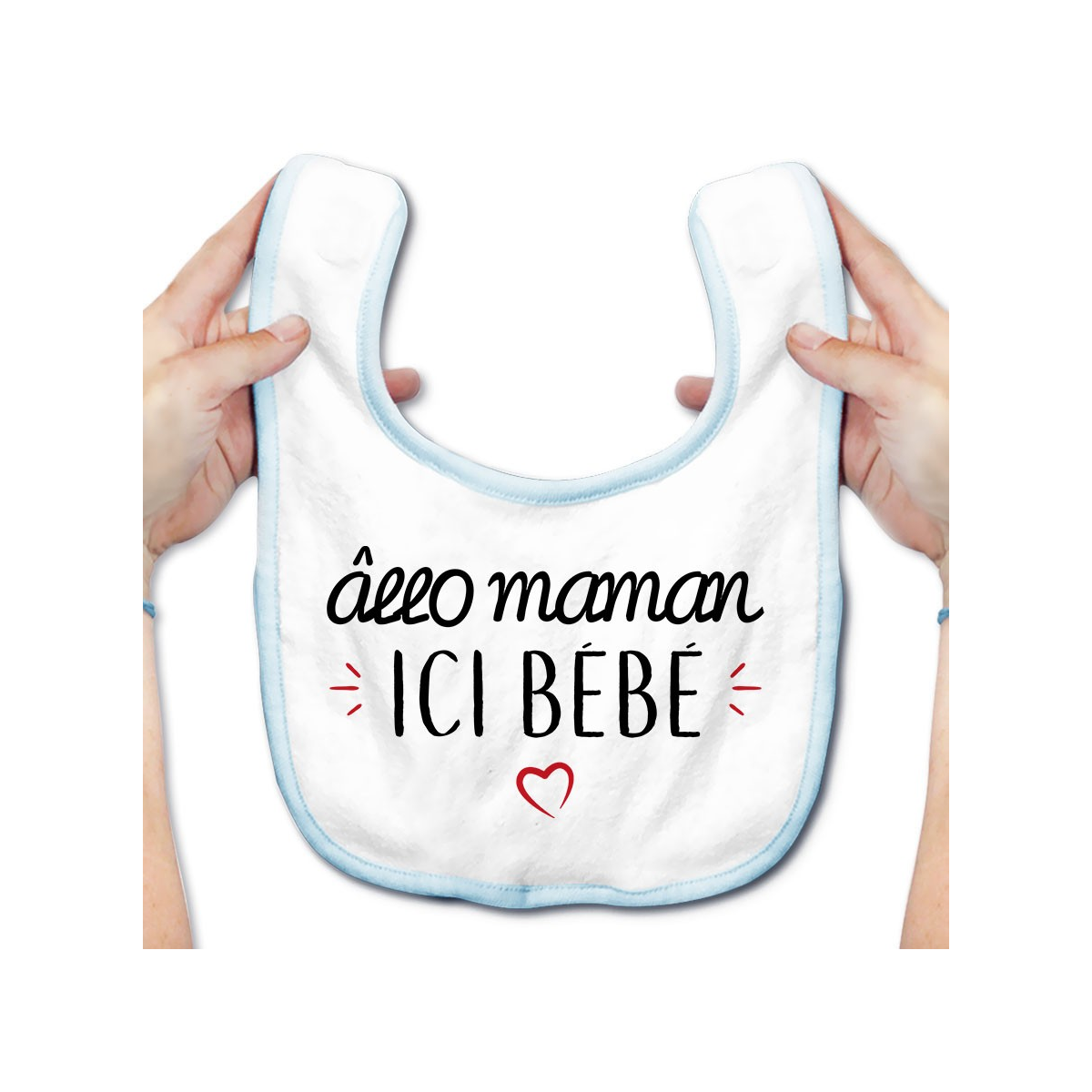 Bavoir bébé Allo maman ici bébé