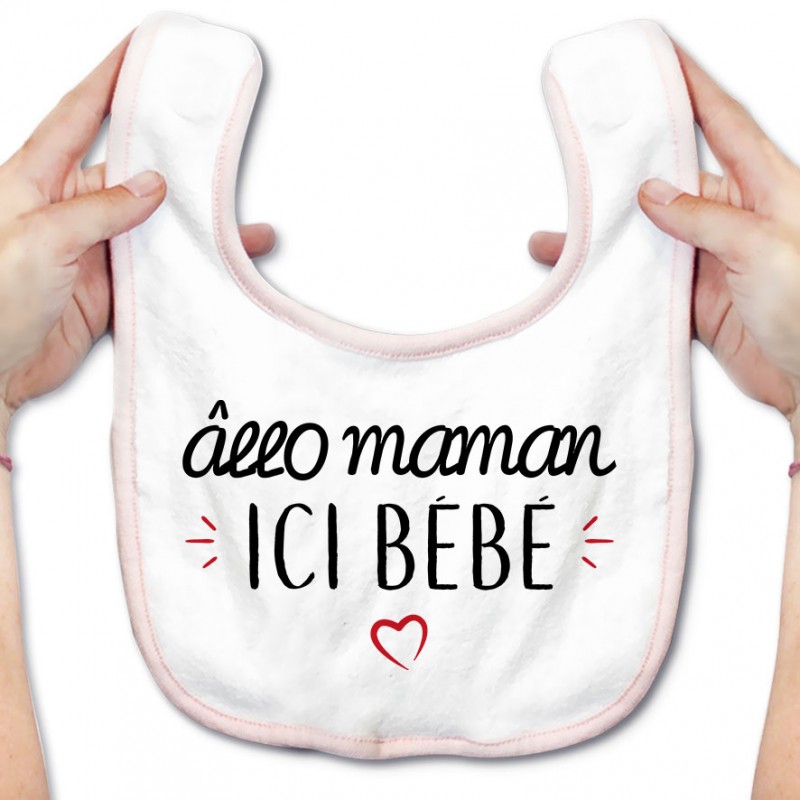 Bavoir bébé Allo maman ici bébé