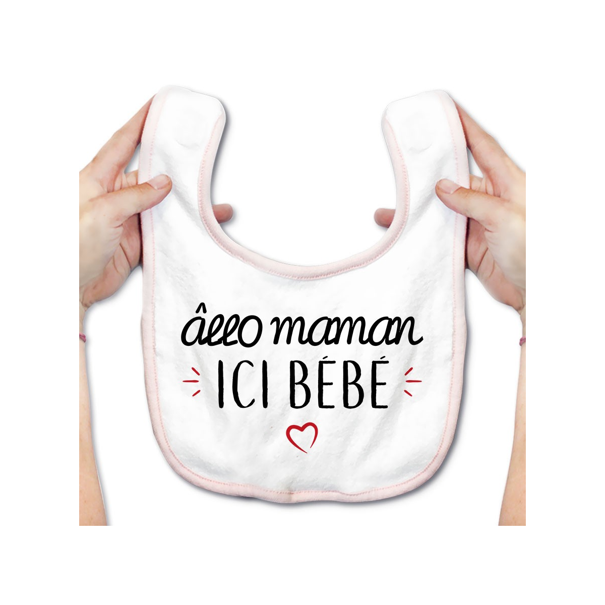 Bavoir bébé Allo maman ici bébé