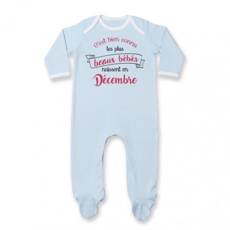 Pyjama bébé Les plus beaux bébés naissent en DECEMBRE