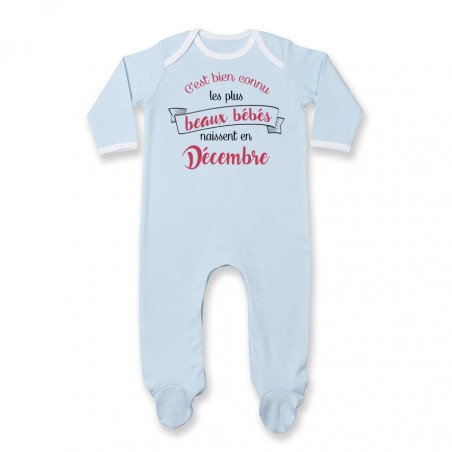 Pyjama bébé Les plus beaux bébés naissent en DECEMBRE