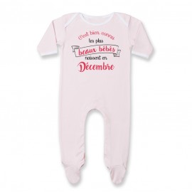 Pyjama bébé Les plus beaux bébés naissent en DECEMBRE