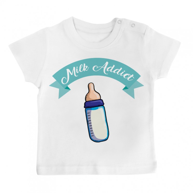 T-Shirt bébé Milk Addict T-Shirt bébé Milk Addict