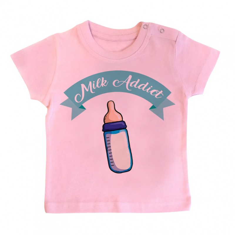 T-Shirt bébé Milk Addict T-Shirt bébé Milk Addict