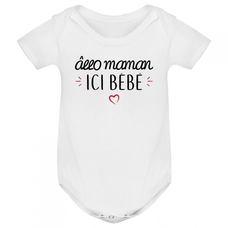 Body bébé Allo maman ici bébé Body bébé Allo maman ici bébé