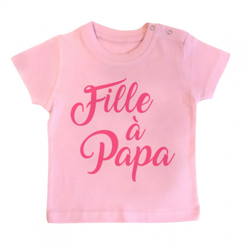 T-Shirt bébé Fille à Papa T-Shirt bébé Fille à Papa