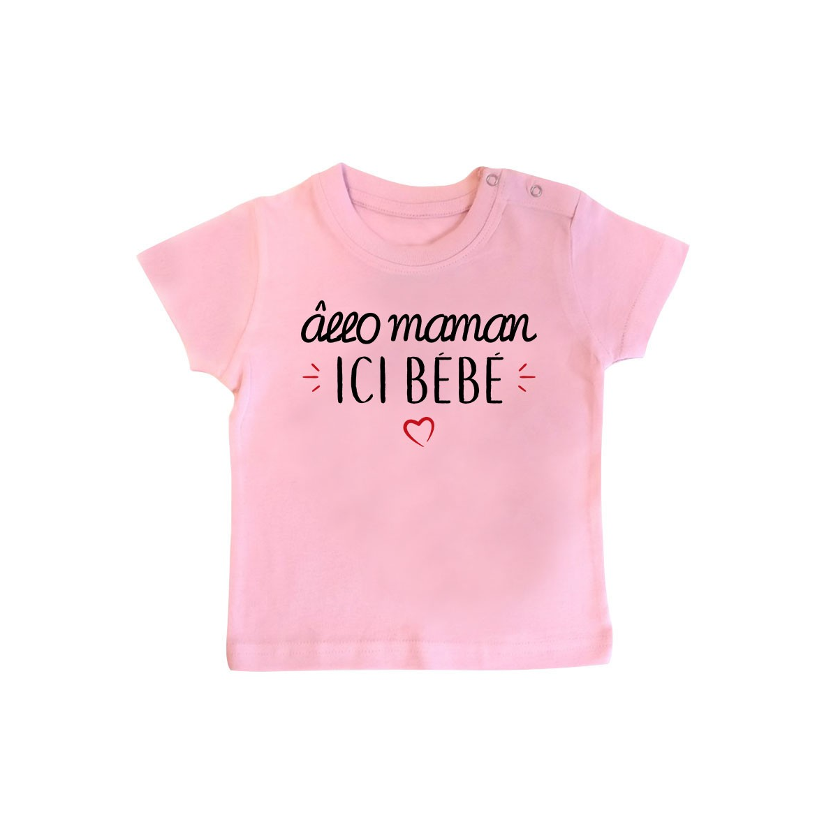 T-Shirt bébé Allo maman ici bébé