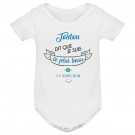 Body bébé Tonton dit que je suis le plus BEAU