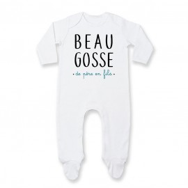 Pyjama bébé Beau gosse de père en fils