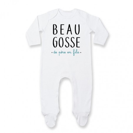 Pyjama bébé Beau gosse de père en fils