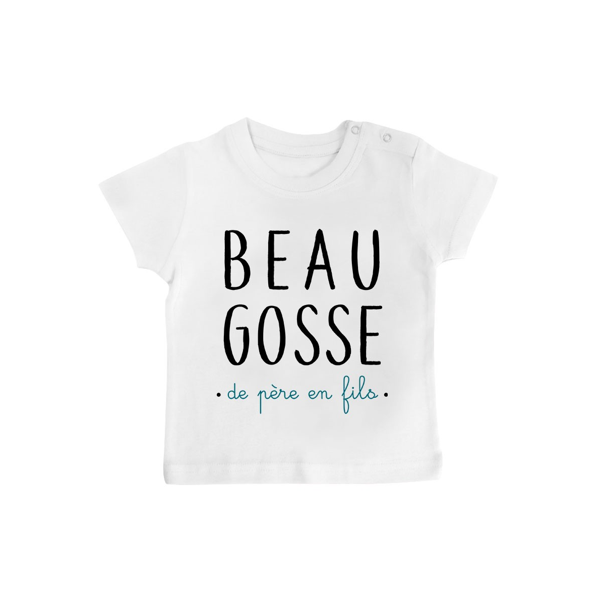 T-Shirt bébé Beau gosse de père en fils