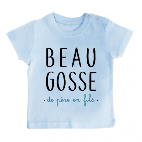 T-Shirt bébé Beau gosse de père en fils