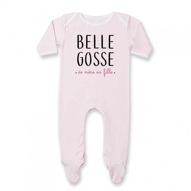 Pyjama bébé Belle gosse de mère en fille Pyjama bébé Belle gosse de mère en fille