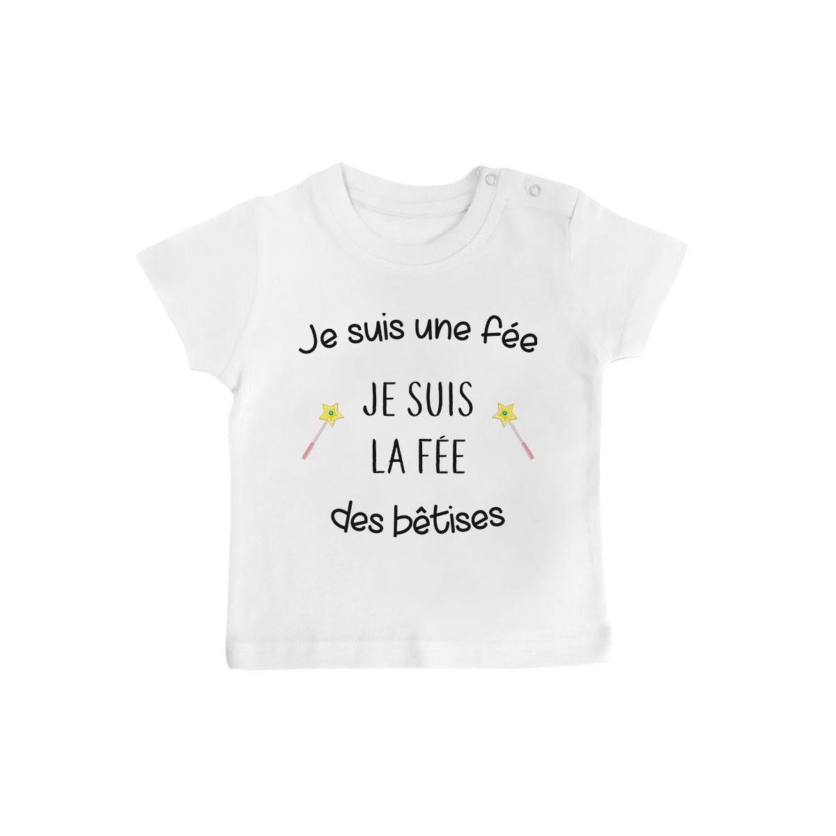 T-Shirt bébé Je suis la fée des bêtises