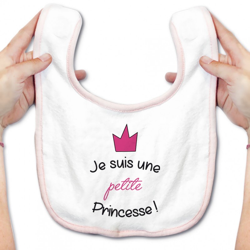 Bavoir bébé Je suis une petite princesse Bavoir bébé Je suis une petite princesse