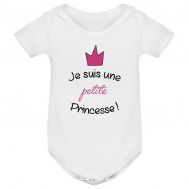 Body bébé Je suis une petite princesse