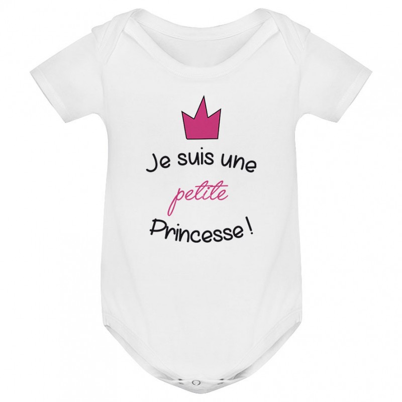Body bébé Je suis une petite princesse Body bébé Je suis une petite princesse