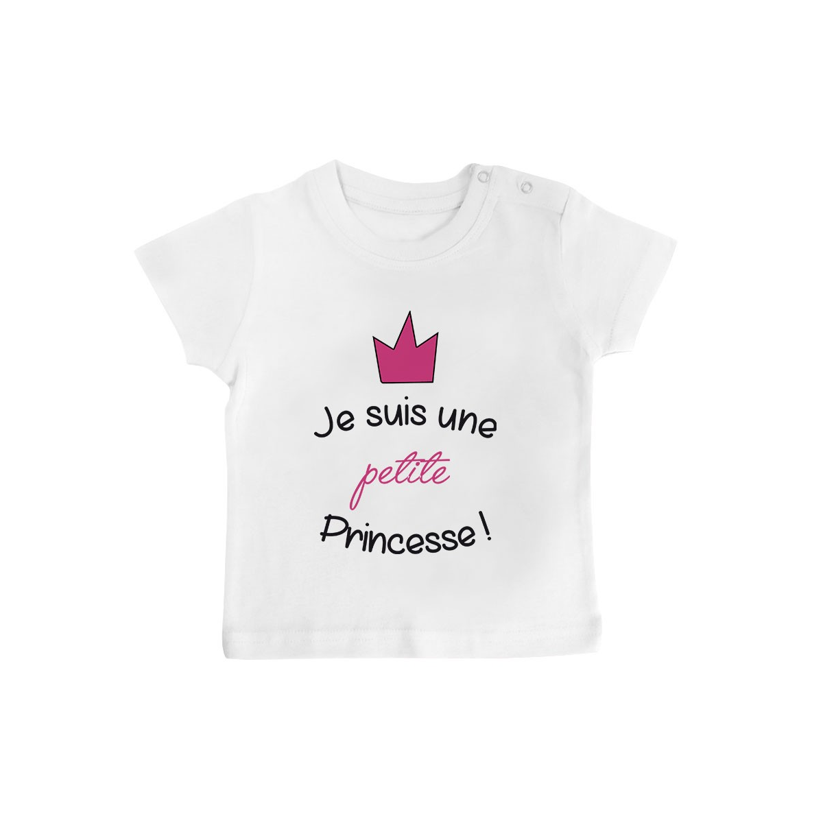 T-Shirt bébé Je suis une petite princesse