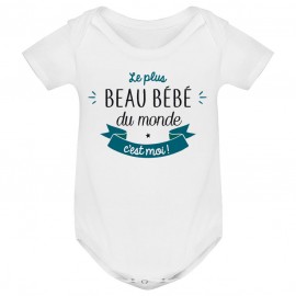 Body bébé Le plus beau bébé du monde c'est moi ( version garçon )