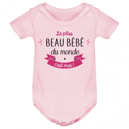 Body bébé Le plus beau bébé du monde c'est moi ( version fille )