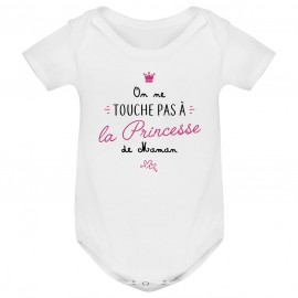 Body bébé On ne touche pas à la princesse de maman