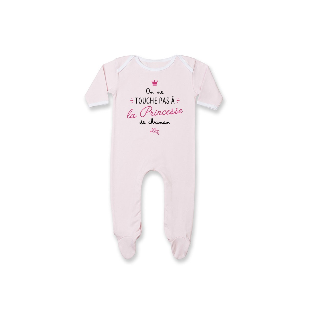 Pyjama bébé On ne touche pas à la princesse de maman