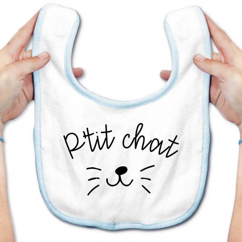 Bavoir bébé P'tit chat Bavoir bébé P'tit chat
