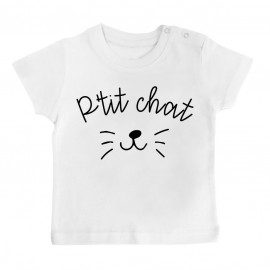 T-Shirt bébé P'tit chat