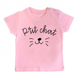 T-Shirt bébé P'tit chat