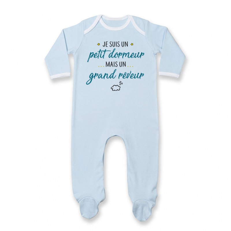 Pyjama bébé Petit dormeur grand rêveur Pyjama bébé Petit dormeur grand rêveur
