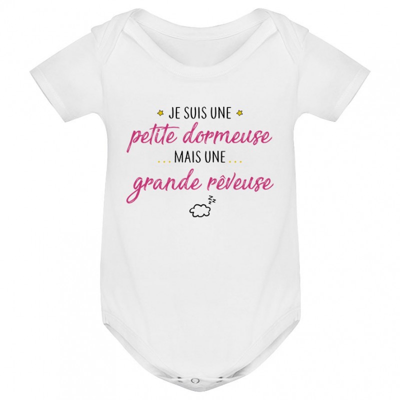 Body bébé Petite dormeuse grande rêveuse